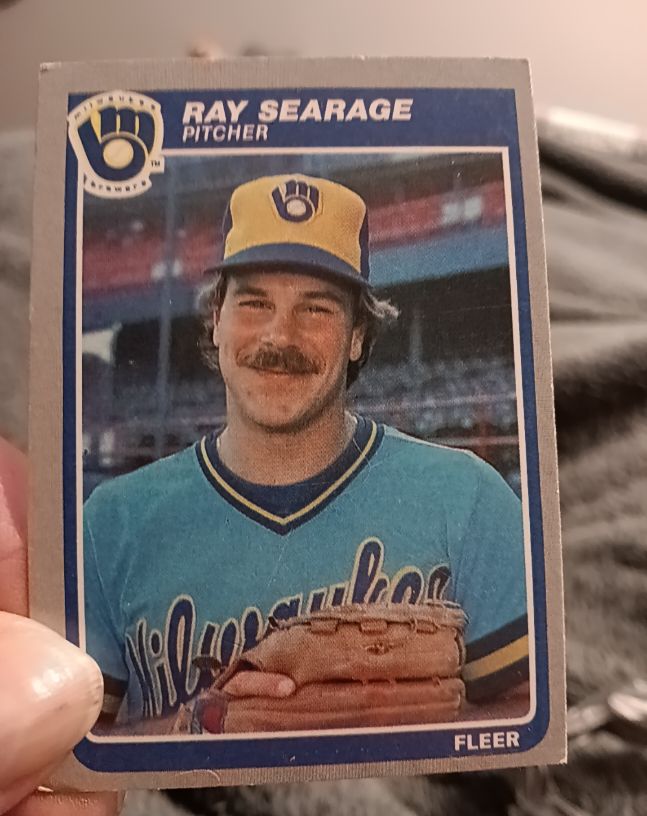 1985 Fleer #595 Ray Searage — front