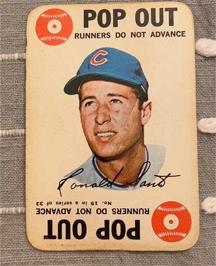 1968 Topps Game Card #19 Ron Santo — front