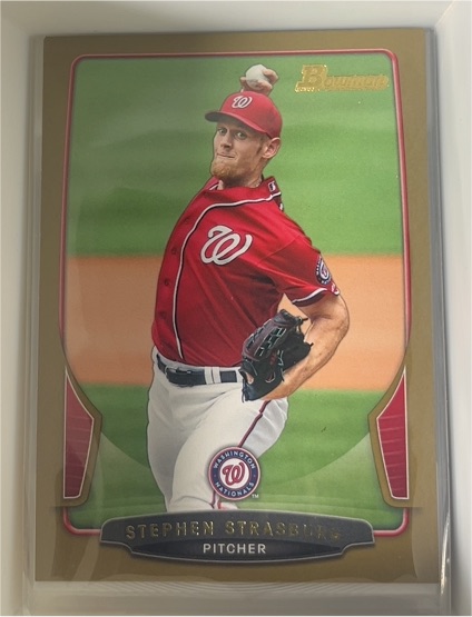 2013 Bowman #104 Stephen Strasburg — front