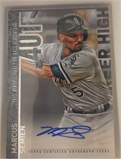2015 Topps Career High Autographs #CH-MSE Marcus Semien — front