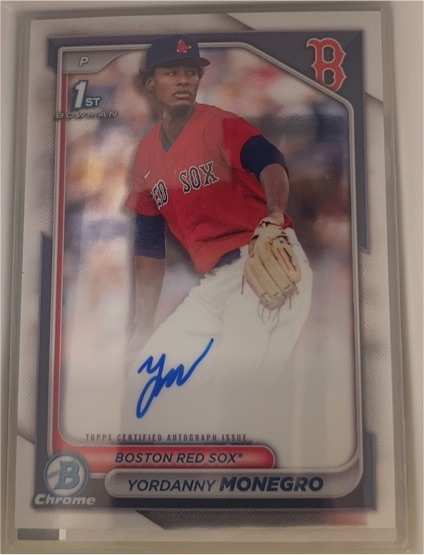 2024 Bowman Chrome #CPA-YM Yordanny Monegro — front