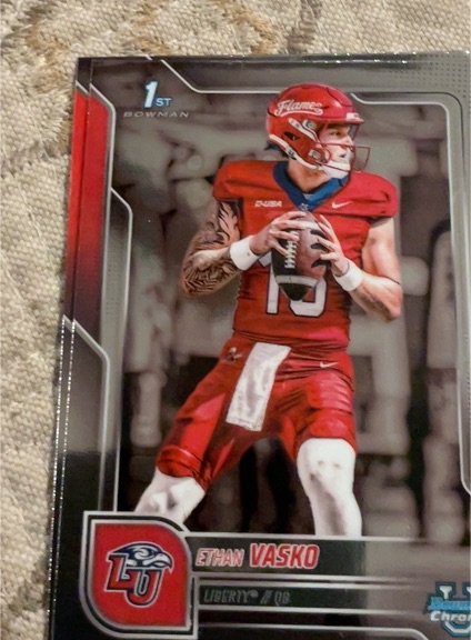 2025 Bowman University Chrome #36 Ethan Vasko — front
