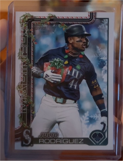 2025 Topps Holiday #H186b Julio Rodriguez Present — front
