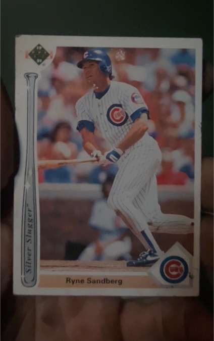 1991 Upper Deck #SS8 Ryne Sandberg Silver Sluggers — front