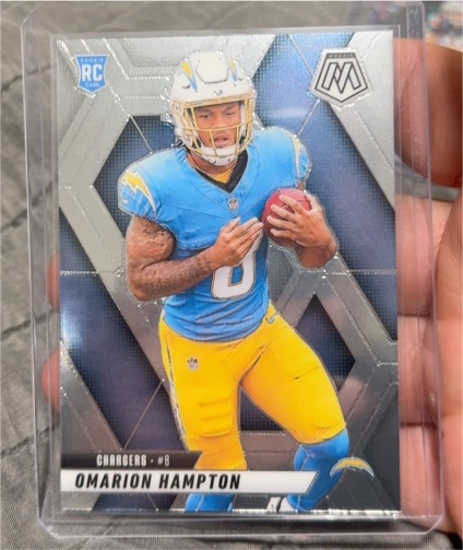 2025 Panini Mosaic #335 Omarion Hampton — front