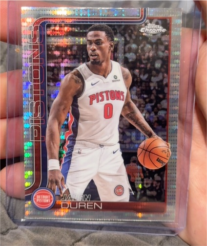 2025-26 Topps Chrome #57 Jalen Duren — front