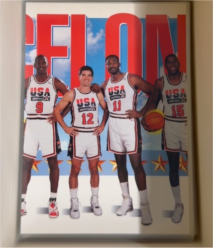 1991-92 Skybox #545 Michael Jordan / John Stockton / Karl Malone / Magic Johnson — front