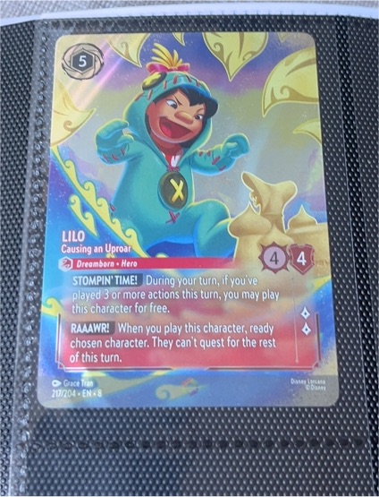 Disney Lorcana 2023 #217 Lilo - Causing an Uproar — front