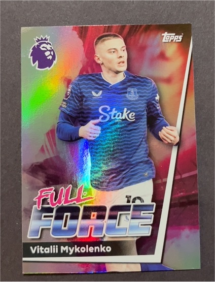 2025-26 Topps Premier League #143 Vitalii Mykolenko Full Force — front