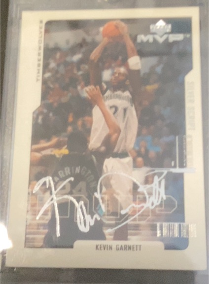 2000-01 Upper Deck MVP Silver Script #97 Kevin Garnett — front