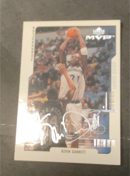 2000-01 Upper Deck MVP Silver Script #97 Kevin Garnett — front