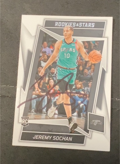 2022-23 Panini Chronicles Rookies & Stars #609 Jeremy Sochan — front
