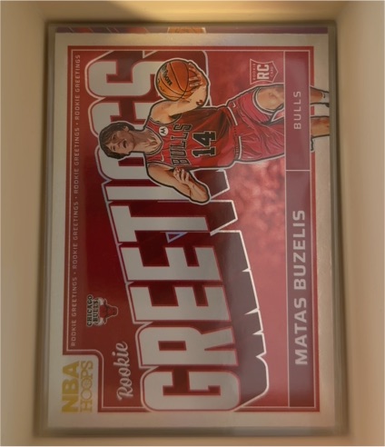 2024-25 Panini NBA Hoops Rookie Greetings #16 Matas Buzelis — front