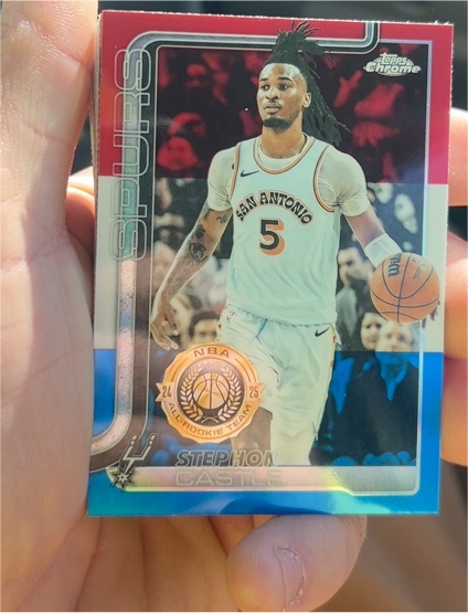 2025-26 Topps Chrome #228 Stephon Castle — front