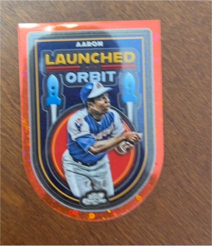2025 Topps Cosmic Chrome Launched Into Orbit Aaron #LIO-14 — front