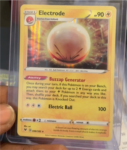 2020 Pokemon Sword & Shield Vivid Voltage #046 Electrode — front