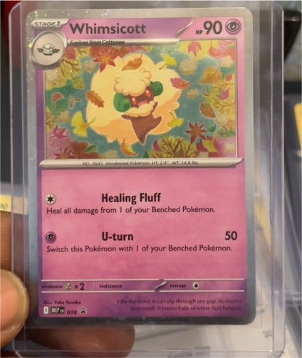 Whimsicott Black Star Promo #019 — front
