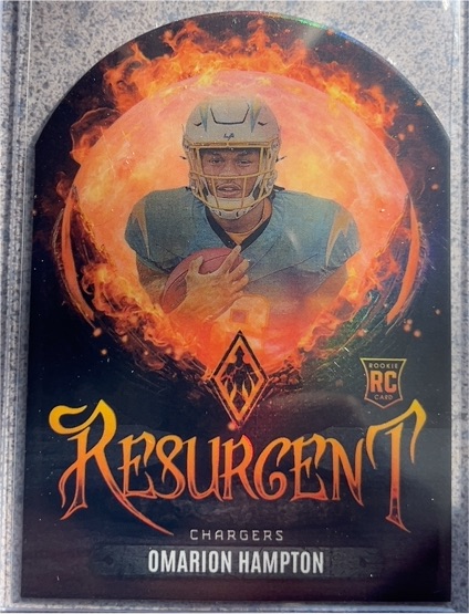 2025 Panini Phoenix #15 Omarion Hampton Resurgent Snow Globe Rookie — front