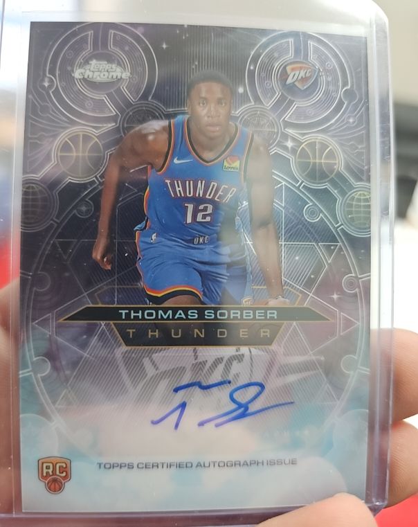 2025-26 Topps Chrome Chromographs #CHRTB Thomas Sorber — front