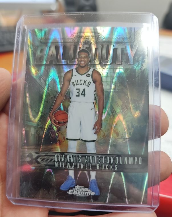 2025-26 Topps Chrome #BD-4 Giannis Antetokounmpo Ball of Duty — front