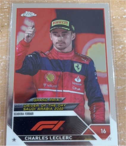 2023 Topps Chrome Formula 1 #167 Charles Leclerc Driver of the Day Saudi Arabia 2022 — front