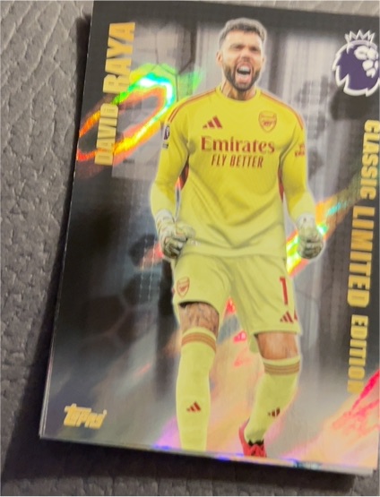 2025 Topps Premier League #1 David Raya — front