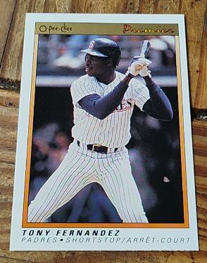 1991 O-Pee-Chee Premier #43 Tony Fernandez — front