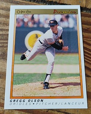 1991 O-Pee-Chee Premier #93 Gregg Olson — front