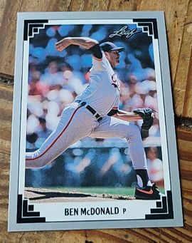1991 Leaf #117 Ben McDonald — front