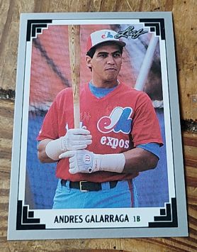 1991 Leaf #110 Andres Galarraga — front