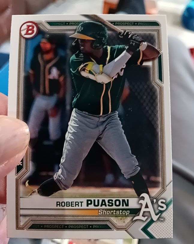 2021 Bowman Prospects #BP-45 Robert Puason — front