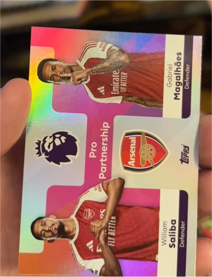 2025-26 Topps Premier League #361 Gabriel Magalhães & William Saliba — front
