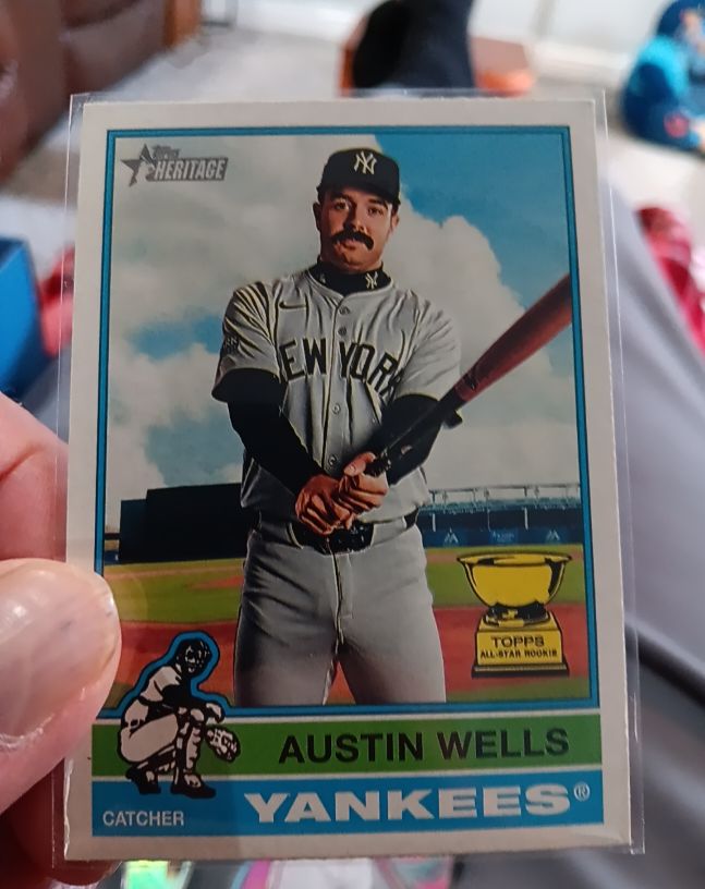 2025 Topps Heritage #441 Austin Wells — front
