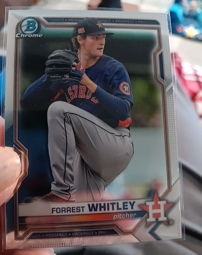 2021 Bowman Chrome #BCP-9 Forrest Whitley — front