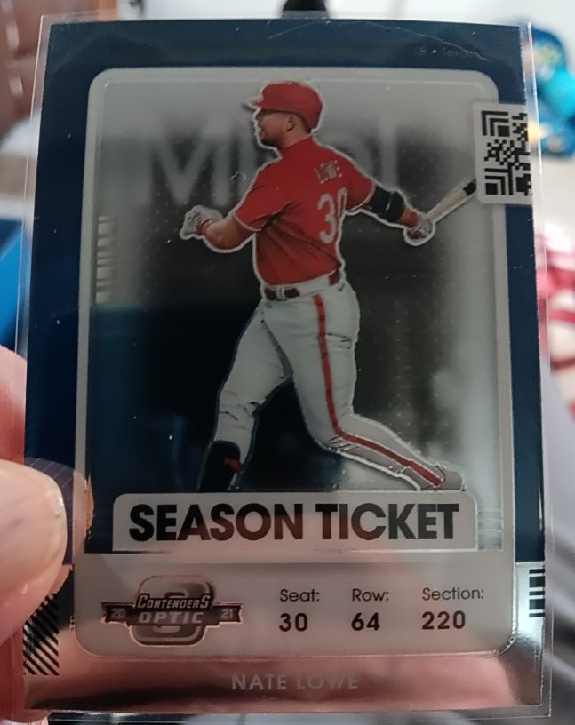 2021 Panini Contenders Optic #13 Nate Lowe — front
