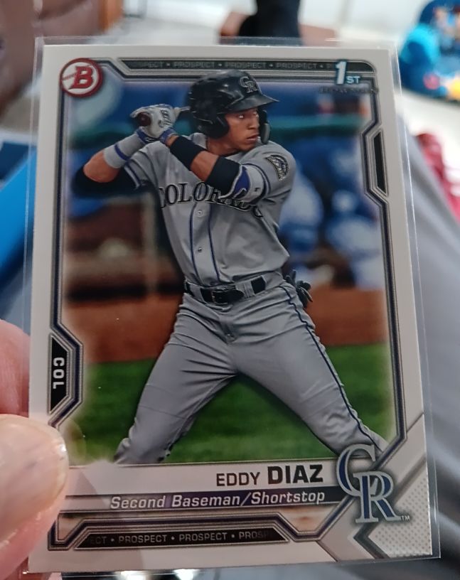 2021 Bowman #BP-33 Eddy Diaz — front