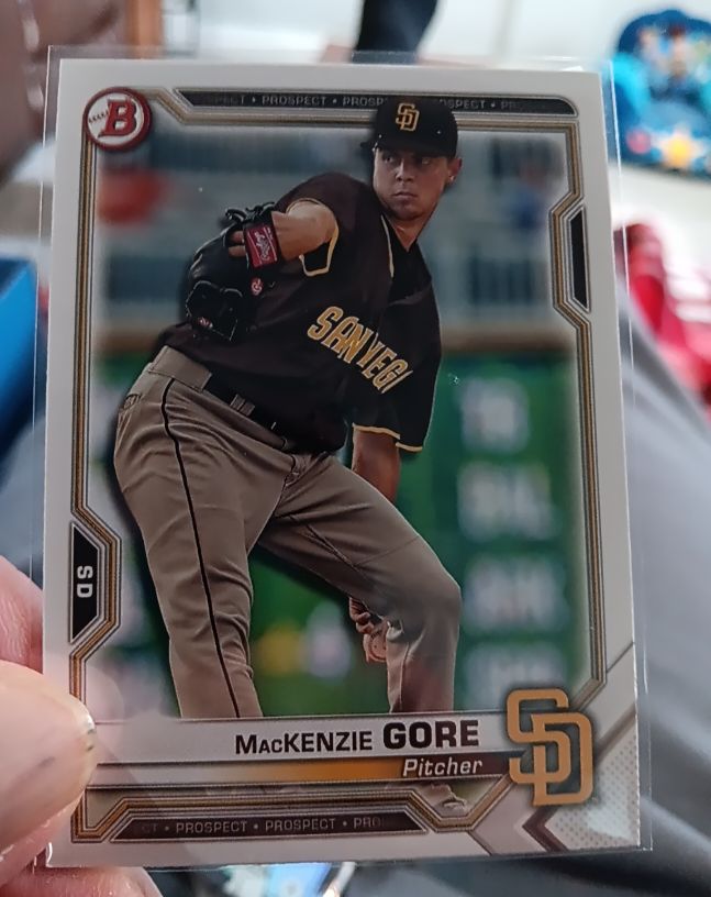 2021 Bowman Prospects #BP-105 MacKenzie Gore — front