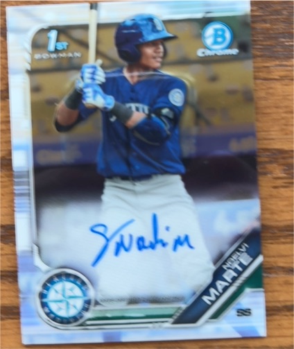 2019 Bowman Chrome Prospects #BCP-97 Noelvi Marte — front