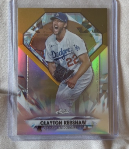 2022 Topps Chrome Update Series Diamond Greats Chrome #DGC-12 Clayton Kershaw — front