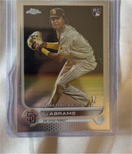 2022 Topps Chrome Update #USC102 CJ Abrams — front