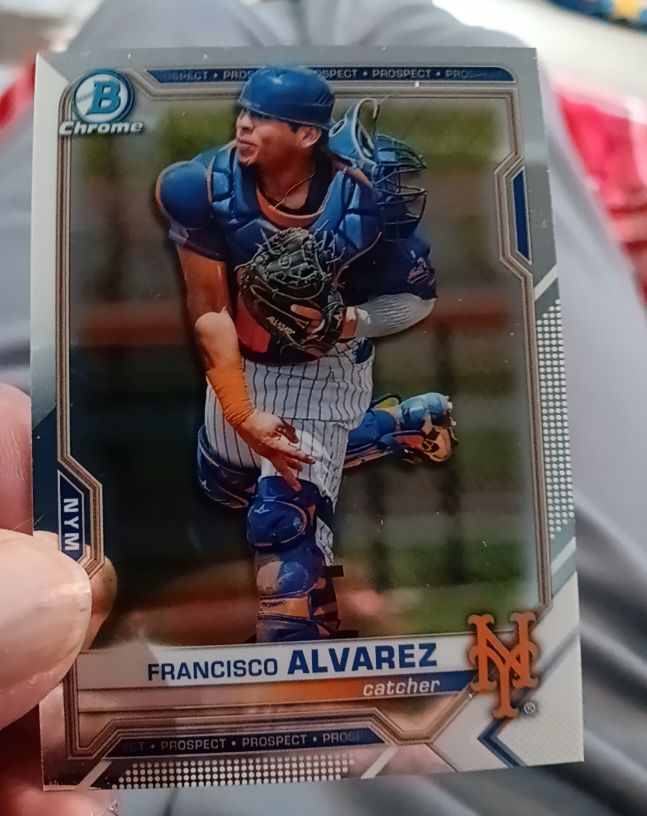 2021 Bowman Chrome #BCP-53 Francisco Alvarez — front