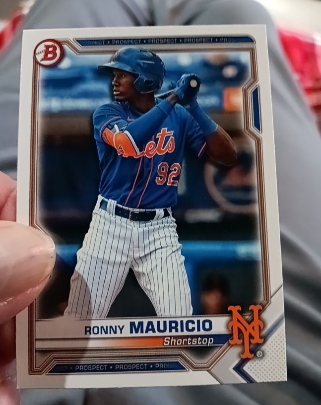 2021 Bowman #BP-23 Ronny Mauricio — front