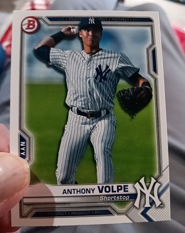 2021 Bowman Prospects #BP85 Anthony Volpe — front
