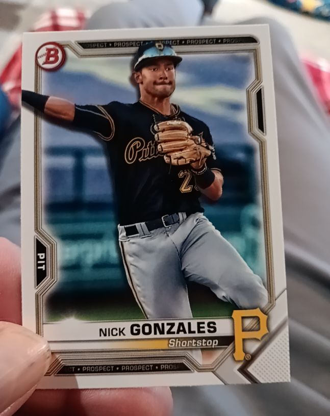 2021 Bowman Prospects #BP-34 Nick Gonzales — front