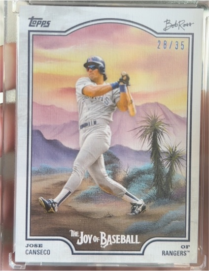 2025 Topps x Bob Ross The Joy of Baseball #48 Jose Canseco — front