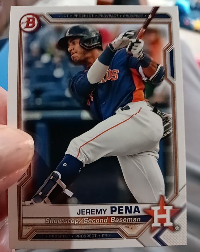 2021 Bowman #BP-11 Jeremy Pena — front