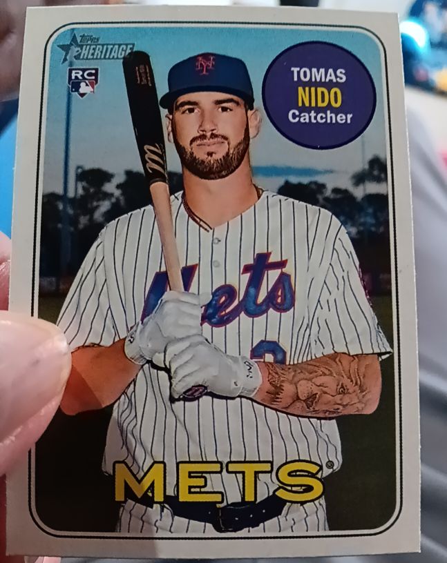 2018 Topps Heritage #650 Tomas Nido — front