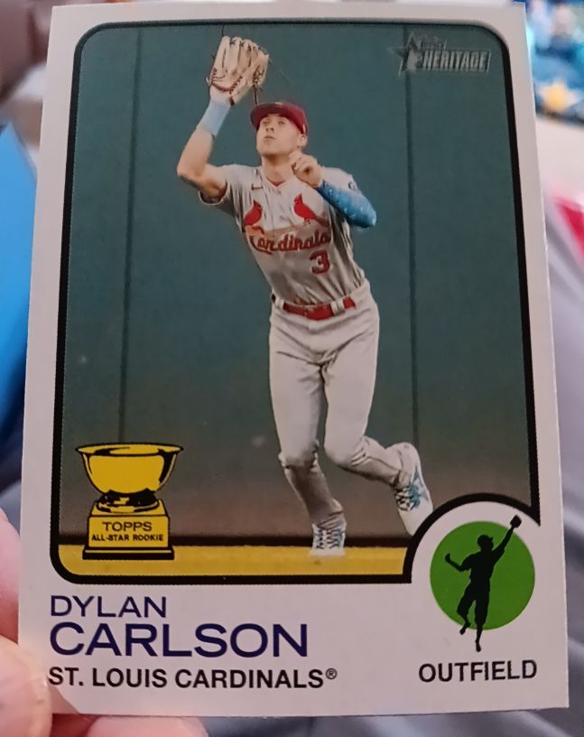 2022 Topps Heritage #259 Dylan Carlson — front