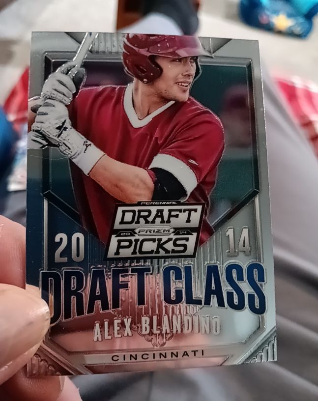 2014 Panini Prizm Perennial Draft Picks Draft Class #27 Alex Blandino — front