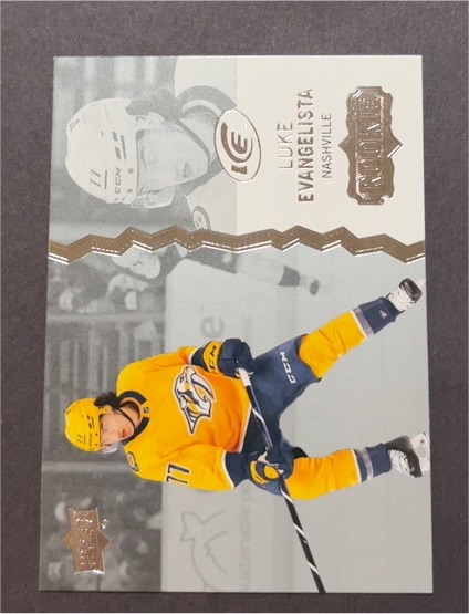 2023-24 Upper Deck Ice #110 Luke Evangelista Rookie — front